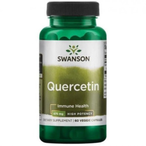 SWANSON Quercetin Immune Health 475mg Kvercetīns 60 kapsulas