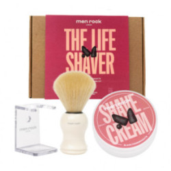 Men Rock The Life Shaver Black Pomegranate Essential Shaving Kit Skūšanās piederumu komplekts 1gab.
