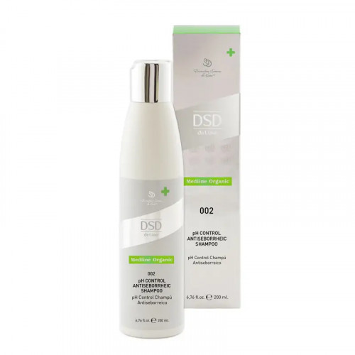 DSD de Luxe 002 PH Control Antiseborrheic Shampoo Galvas ādas pH līdzsvarojošs šampūns 200ml