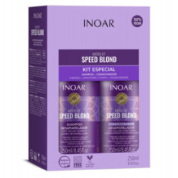 Inoar Speed Blond Duo Kit Produktu komplekts blondiem matiem 2x250ml