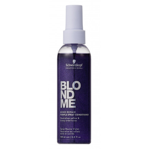 Schwarzkopf Professional BlondMe Bond Repair Purple Spray Conditioner Vioeltais sprejs-kondicionieris visiem blondo matu tipiem 150ml