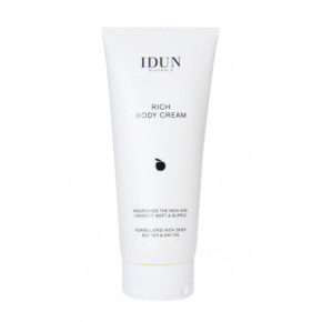 IDUN Rich Body Cream Barojošs ķermeņa krēms ar šī sviesta un auzu eļļām 200ml