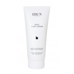 IDUN Rich Body Cream Barojošs ķermeņa krēms ar šī sviesta un auzu eļļām 200ml