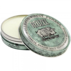 Reuzel Green Medium Hold Grease Vidējas fiksācijas matu pomāde 35g
