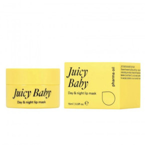 Pharma Oil Juicy Baby Day & Night Lip Mask Lūpu maska 15ml