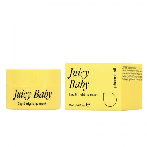 Pharma Oil Juicy Baby Day & Night Lip Mask Lūpu maska 15ml