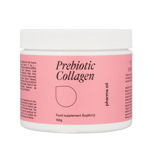 Pharma Oil Raspberry Collagen With MSM Uztura bagātinātājs ar prebiotikām 155g