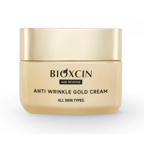 Bioxcin (Bioxsine) Age Reverse Gold Anti Wrinkle Cream Sejas krēms ar zelta putekļiem 50ml