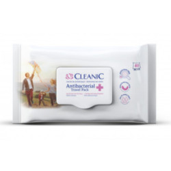 Cleanic Antibacterial Wet Wipes Mitrās salvetes 15vnt
