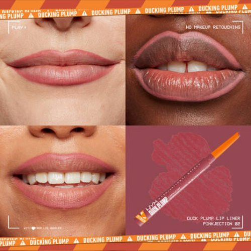 Nyx professional makeup Duck Plump Plumping Lip Liner Lūpu zīmulis, piešķirošs apjomu Pinkjection