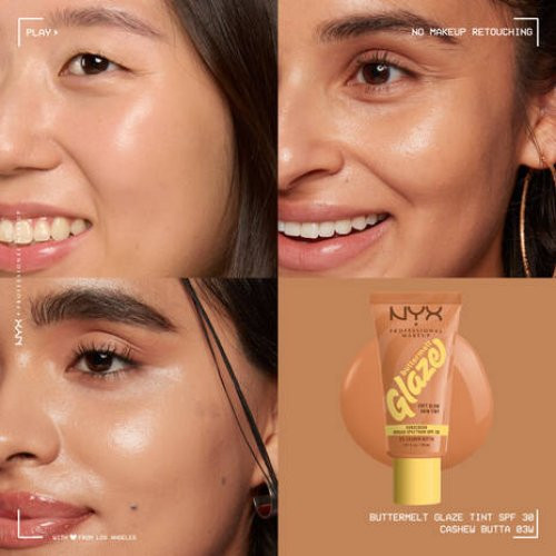 Nyx professional makeup Buttermelt Glaze Soft Glow Skin Tint SPF30 Grima bāze 30ml
