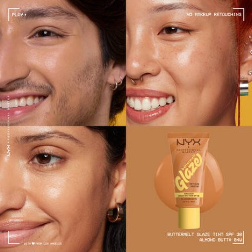 Nyx professional makeup Buttermelt Glaze Soft Glow Skin Tint SPF30 Grima bāze 30ml
