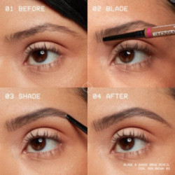 Nyx professional makeup Blade & Shade Nano Brow Pencil Uzacu zīmulis 01 Ash Blonde