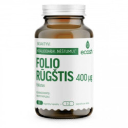 Ecosh Folic Acid 400mg Bioaktīvā folskābe (folāts) 90 kapsulas