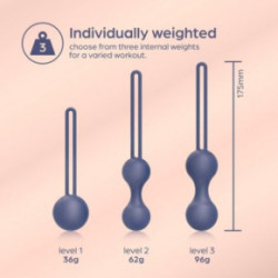 So Divine Kegel Ball Training Set Vaginālās bumbiņas 3 gab.