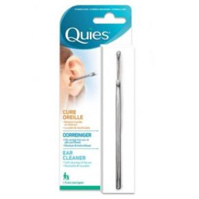 Quies Steel Ear Cleaner Atkārtoti lietojams metāla ausu tīrīšanas uzgalis 1 gab.