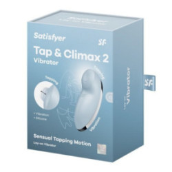 Satisfyer Tap and Climax 2 Vibrator Klitora vibrators - stimulators Blue