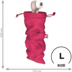 Satisfyer Treasure Bag Pink Seksa rotaļlietu uzglabāšanas maisiņš M