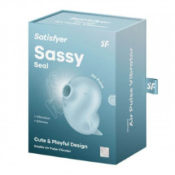 Satisfyer Sassy Seal Double Air Pulse Vibrator Klitora stimulators 1 gab.