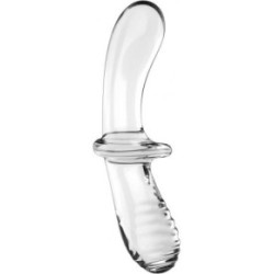 Satisfyer Double Crystal Universāls vibrators Transparent