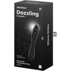 Satisfyer Dazzling Crystal 1 Stikla vibrators 1 gab.