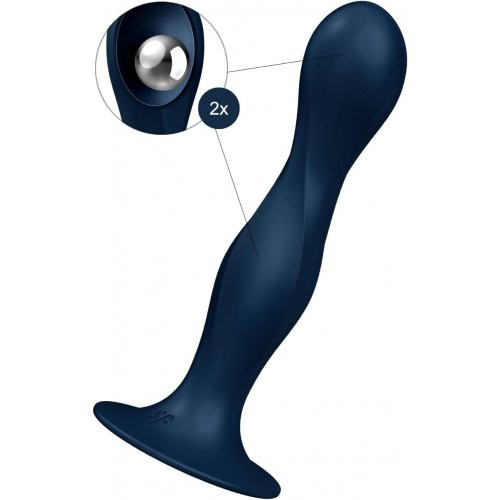 Satisfyer Double Ball-R Anālais un vaginālais vibrators Blue