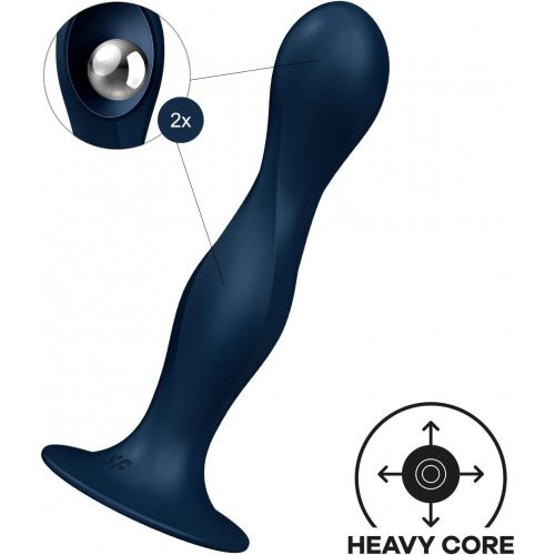 Satisfyer Double Ball-R Anālais un vaginālais vibrators Blue