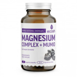 Ecosh Magnesium complex + Magnija komplekss ar mūmiju 90 kapsulas