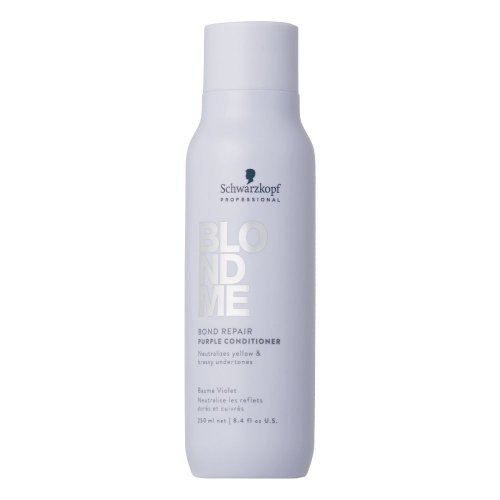 Schwarzkopf Professional BlondMe Bond Repair Purple Conditioner Dzeltenos toņus neitralizējošs kondicionieris 250ml