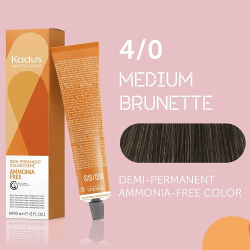 Kadus Professional Demi Permanent Ammonia Free Color Matu krāsa bez amonjaka 60ml