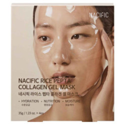 NACIFIC Rice Pepta Collagen Gel Mask Kolagēna gēla sejas maska ​​ar peptīdu kompleksu un rīsu ekstraktu 1 gab.
