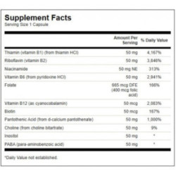 SWANSON Balance B-50 Complex Uztura bagātinātājs B vitamīna komplekss 100 kapsulas