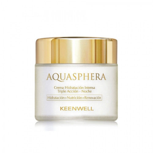 Keenwell Aquasphera Crema Hidratacion Intensa Nocha Trīskāršas iedarbības intensīvi mitrinošs nakts krēms 80ml