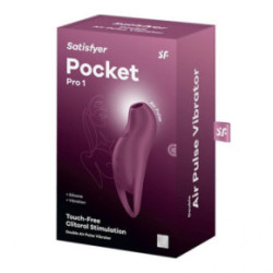 Satisfyer Pocket Pro 1 Double Air Pulse Vibrator Klitora stimulators Blue