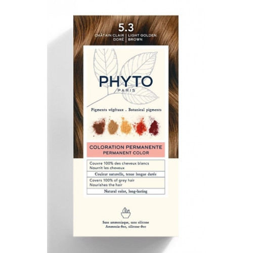 Phyto Permanent Hair Color Matu krāsa bez amonjaka 1 Black