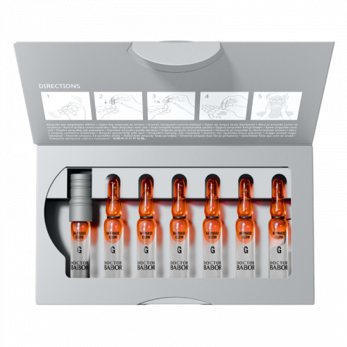 Babor Glow Bi-Phase Ampoule Serum Concentrate Divfāzu mirdzumu piešķirošas ampulas 7x2ml