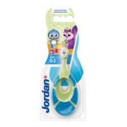 Jordan Step 0-2 years Baby Toothbrush Extra Soft Īpaši mīksta bērnu zobu birste Purple