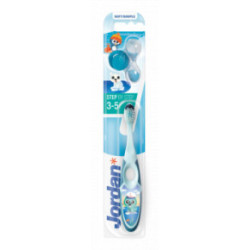 Jordan Step 3-5 years Kids Toothbrush Soft Mīksta bērnu zobu birste Blue