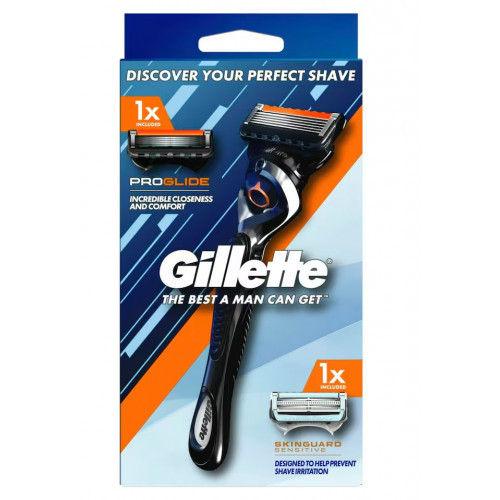 Gillette Proglide Skinguard Sensitive Razor Skuveklis jutīgai ādai 1 gab.