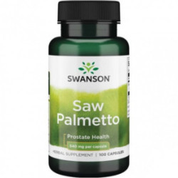 SWANSON Saw Palmetto 540mg Prostate Health Uztura bagātinātājs vīriešiem 100 kapsulas