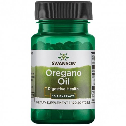 SWANSON Oregano Oil Digestive Health Oregano eļļas ekstrakts 120 kapsulas