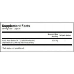 SWANSON Maca 500mg Sexual Health Uztura bagātinātājs 60 kapsulas