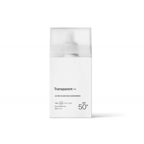 Transparent Lab Ultra-Fluid Cica Sunscreen SPF50 Ultra-šķidrs Cica saules aizsargkrēms ar minerāliem un ķīmiskiem filtriem 100ml