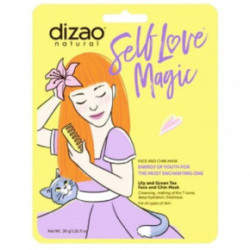 Dizao Lily and Green Tea Face and Chin Mask Sejas un zoda maska ar zao tēju