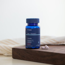Trace Minerals Zinc + Vitamin C Chewable 40 mg | 250 mg Cinks + C vitamīns imunitātei 60 kapsulas