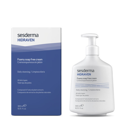 Sesderma Hidraven Foamy Soap Free Cream Ziepes nesaturošs putojošs mazgāšanas līdzeklis 300ml