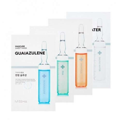 Missha Mascure Solution Sheet Mask Gift Set Sejas masku komplekts Komplekts
