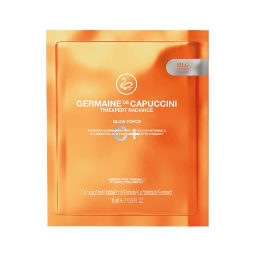 Germaine de Capuccini Timexpert Radiance C+ Illuminating Anti-Fatigue Mask Attīroša lokšņu sejas maska ar C vitamīnu 1 gab.