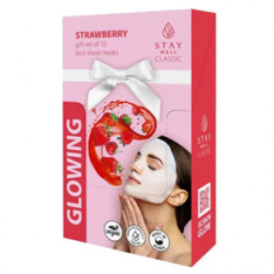 STAY WELL Classic Mask Glowing Strawberry Izgaismojoša sejas maska 1 gab.