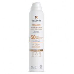 Sesderma Repaskin Transparent Spray SPF50 Saules aizsargsprejs ķermenim 200ml